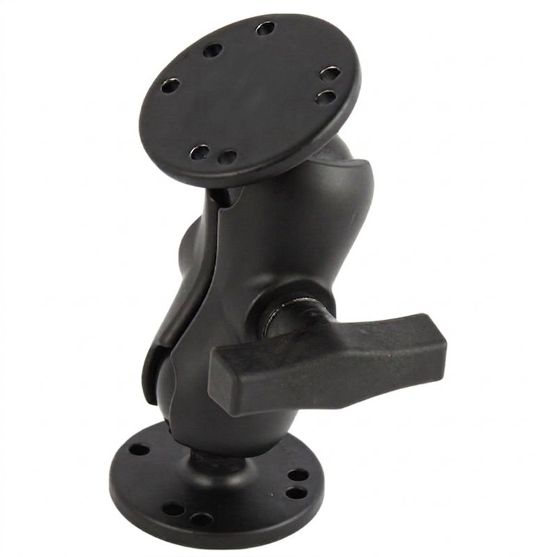 Fish Finder Mount - A06F-Drill-Down Ram Bracket พร้อมที่ยึดแบบข้อต่อขนาด 1.5 นิ้ว