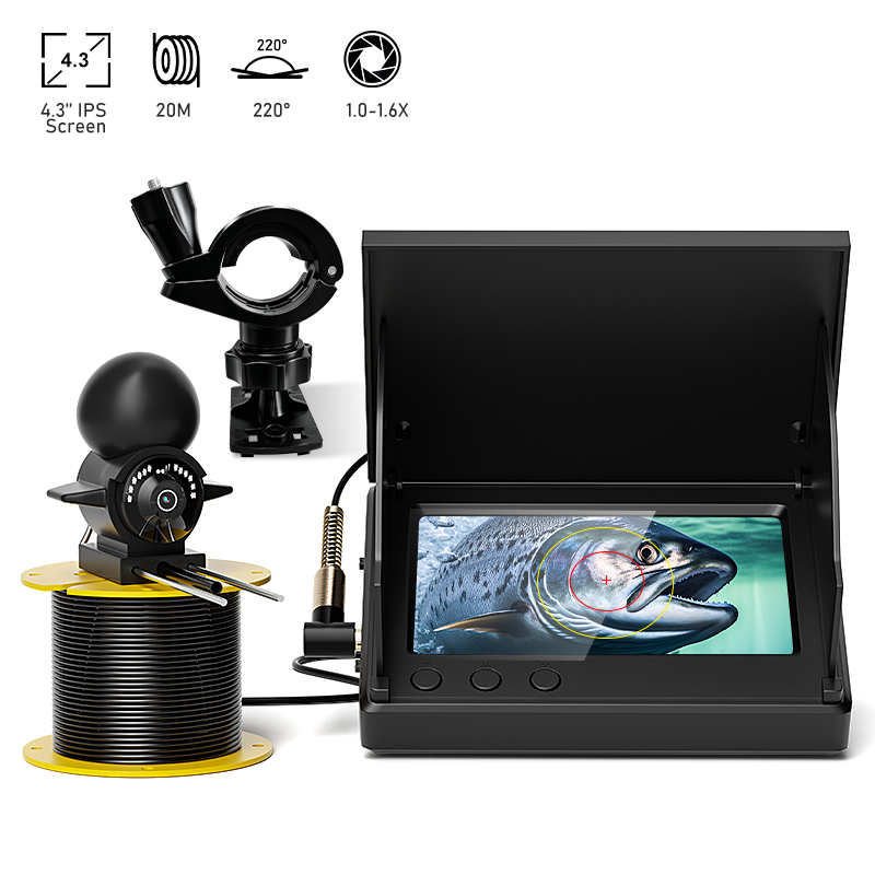 เครื่องหาปลาแบบพกพา หน้าจอ LCD - Fishing Depth Finder บทวิจารณ์และราคา