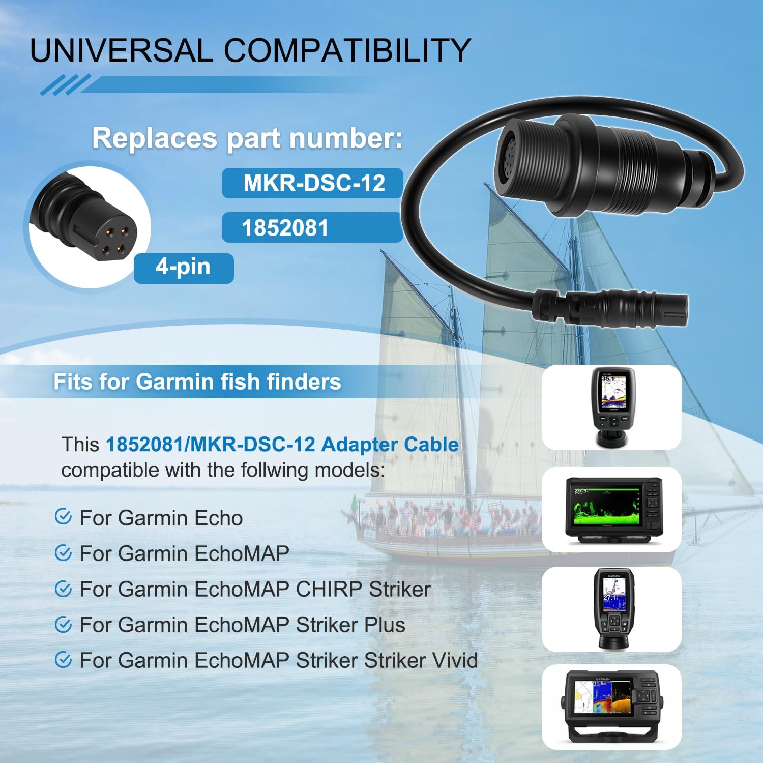 1852081   MKR-DSC-12 อะแดปเตอร - Fish Finder Cable บทวิจารณ์และราคา