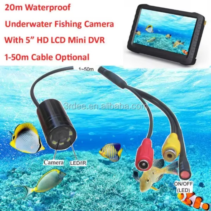 กล้องวิดีโอค้นหาปลาใต้น้ำแบบพก - Fish Finder Cable บทวิจารณ์และราคา